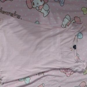 Pink Short Sleeve Mini Dress